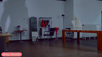 Preview 1 of Wwwxxx Sex Video In Com - Rehearsals pt1. Jeny Smith in tansparent suit with high heels