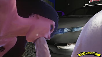 Preview 1 of Hi 18 Com - Blowjob in the parking lot (Part 1)