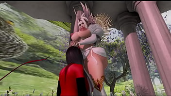 Preview 2 of Brain Big Ass - Iris meeting Lewdine