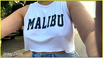Preview 4 of Xnxx Indun Aunty - Riding braless in public