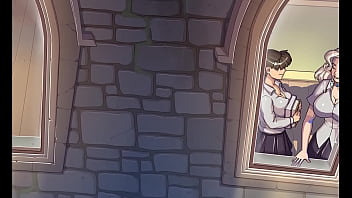 Preview 1 of Jor Se Sex In Bed Room - Hogwarts Magic Lessons [ Harry Poter hentai game PornPlay ] Hermione sucked my cock after classes