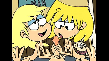 Preview 2 of Beeg Boyis - Leni and Lori Loud sucking - Minus8