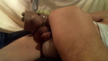 Preview 3 of Xxx Gl Bf - Chorizo n Eggs XL dildo depth training my puto hole. some piston fuck too