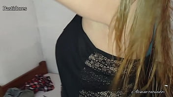 Preview 1 of Two Teenage Girls - (Bastidores) introdu&ccedil_&atilde_o Fada Mel e Alem&atilde_o Tatuador