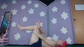 Preview 4 of Indan Pov - Bikini Yoga workout Beginner Cute Milf Flashing Nip Slip Pierced Nipples