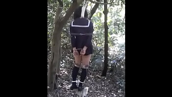 Preview 4 of Honey Moon Pornstar - Tied ladyboy on the platform