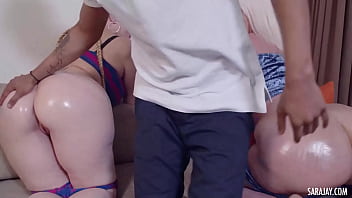 Preview 2 of Vfscgt Xxxxxx - Lil D Shoves His Hard Cock Into Horny Beauties Sara Jay And Julie Cash