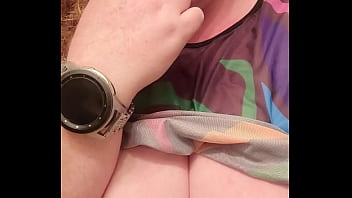 Preview 4 of Zsex With Animal - Secretary flashes tittys in the employee restroom,  sucks fingers