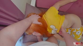 Preview 2 of Olde Com - Stepmother unexpectedly gets stepson&#039_s dick in her mouth,  and then he cums in her ass on the sofa