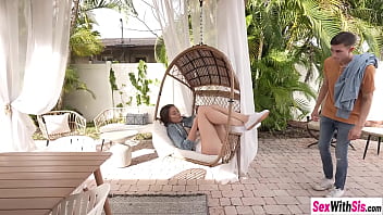 Preview 1 of Big Anti Books S - Teens Veronica Church big cock stepbro Parker Ambrose came in my garden to fuck me so hard