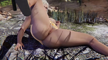 Preview 3 of Sexy Victoria On Mfc - Stunning busty blonde squirts outdoors - 3D Porn