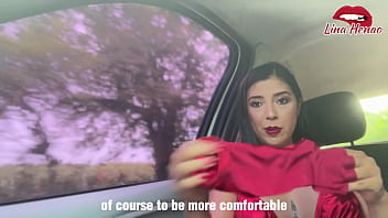 Preview 2 of Cutieix Co - I am in a bathing suit on the road waiting for a car to take me,  and I get several toys that the driver had in the glove compartment until I get very horny and have a squirt