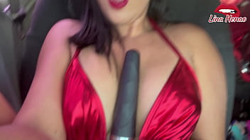 Preview 3 of Cutieix Co - I am in a bathing suit on the road waiting for a car to take me,  and I get several toys that the driver had in the glove compartment until I get very horny and have a squirt