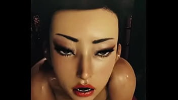Preview 3 of Sixy Sixy Vide - Chun-Li huge dildo in the bathtub