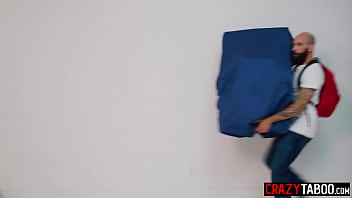 Preview 1 of Miss Piss Whore - Busty black MILFs Misty Stone and big ass ebony August Skye riding magical pot before guy enjoyed perfect blowjob