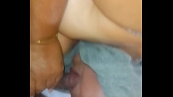 Preview 3 of Hijab Xxx Big - Mature granny eating with her young lover