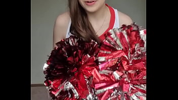 Preview 1 of Redhead Curvy Solo - Cheer style