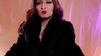 Preview 1 of Bur Far Bf Xxx - Ripping latex gloves: rubber fetish and destroying clothes (Arya Grander) ASMR in fur coat