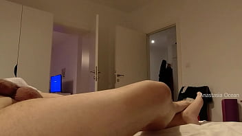 Preview 1 of Kalifa Hentai - Shock! My stepmommy was on video call with us while I was sucking my husband&#039_s cock.