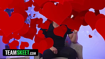 Preview 2 of Ava Adams Xxx Hot - Blindfolded &amp_ Horny: Eva Nyx and Axel Haze Compete in a Quiz to See Who Gets to Dominate and Fuck