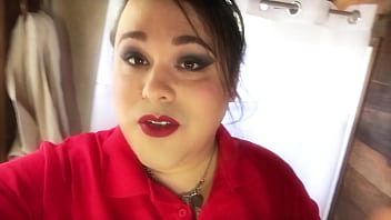 Preview 1 of Spreading Amateur - Amateur Trans BBW JOI