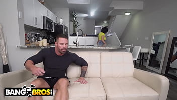 Preview 1 of Shy Tazi - BANGBROS - Paternal Figure Oils Up Crystal Chase&#039_s Big Tits And Makes Her Day