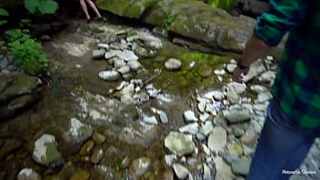Preview 1 of Zebra Xxx Video Hd - Hot Surprise In Forest! Two Guys Found Stuck Girl And Fuck Her!