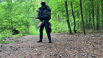 Preview 4 of Sex Adlt - PREVIEW BLACKLEATHERHANDS WITH MONSTERDILDO