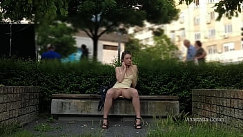 Preview 3 of Women Hous - Flashing pussy to strangers outdoor. Upskirt in public.