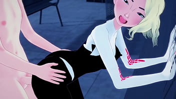 Preview 4 of Japado Abc - Spider-Woman (Gwen Stacy) Fucking | Full movie on PTRN Fantasyking3