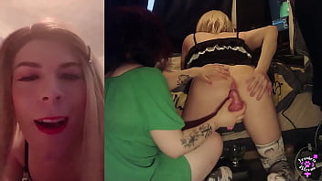 Preview 2 of Deeps Host - Lesbian Anal Sissy Milking &amp_ Fisting Polieana And Jessica Bloom