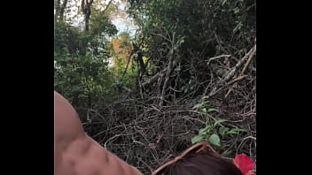 Preview 1 of Rape Wife Japanese Wife Rape - I got caught in the bush giving him a blowjob,  look what happened