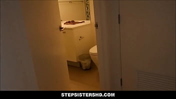Preview 1 of Iqar Xxx - StepSistersHD - Cute Tiny Blonde Teen Step Sister Fucked By Step Brother After He Finds Pregnancy Test POV - Elsa jean