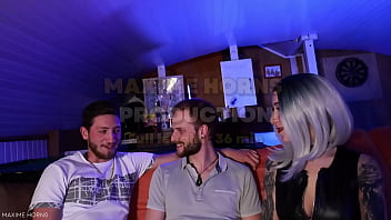Preview 1 of Star Erotik - Maxime Horns - First bisexual gay threesome bareback french HARDCORE
