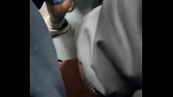 Preview 3 of Bangbros First - O cara pegando no meu pau no trem.