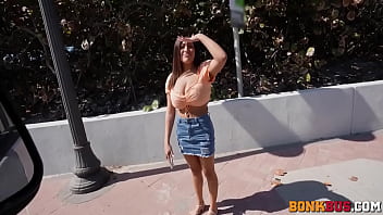 Preview 1 of Kemboja Teen - Funsized Megan The Influencer Bang in Bus