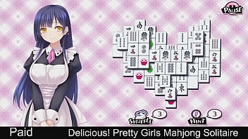 Preview 2 of Seaxi Movies Girls Nam Lest - Delicious! Pretty Girls Mahjong Solitaire Yuno