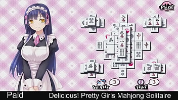 Preview 1 of Seaxi Movies Girls Nam Lest - Delicious! Pretty Girls Mahjong Solitaire Yuno