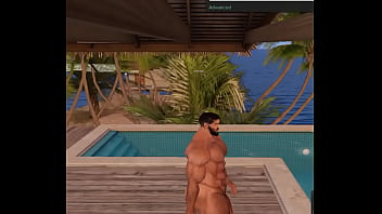 Preview 2 of Indain Mallu Auntys Reshma Sex - handsome hunk cam heyward caught naked by resort pool