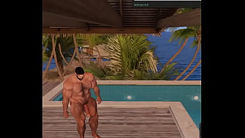 Preview 1 of Indain Mallu Auntys Reshma Sex - handsome hunk cam heyward caught naked by resort pool