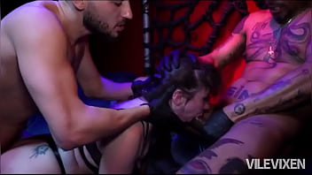 Preview 1 of Www First Night Sexvideos Com - Vile Gets Destroyed By Two Massive Cocks (DP/DAP/ATM)