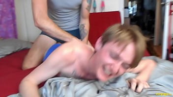 Preview 4 of Www Teen Rap Xxx Com - Cute twink gets tickled in the morning