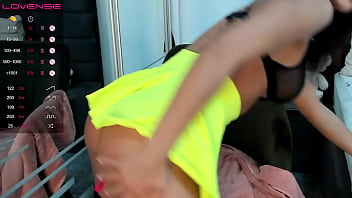 Preview 4 of None Forced - Hot Latina Milf with big natural tits in black fishnet stockings