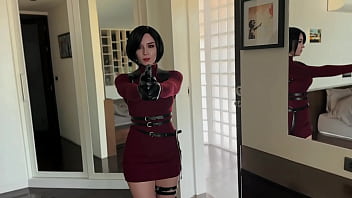 Preview 1 of Jubur Sex - Ada Wong from Resident Evil Couldn&#039_T Resist The Temptation To Suck,  Hard Fuck &amp_ Swallow Cum - Cosplay POV
