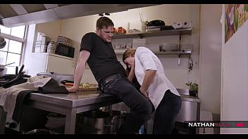 Preview 3 of Granny Mom - Slutty Blondies Ally Breelsen &amp_ Blanche Bradburry Assholes Gaped Wide By Yanick Shaft&rsquo_s Big Cock In The Kitchen - 4K teaser