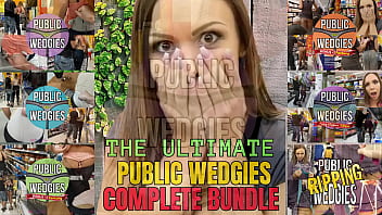 Preview 1 of Naughty Aamerican Sex - THE ULTIMATE PUBLIC WEDGIES COMPLETE BUNDLE - PREVIEW - ImMeganLive