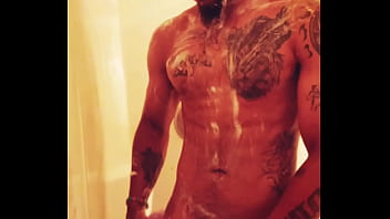Preview 3 of Xxx Fuck Rape Hd - STL Tatted BBC Bi-Sexual Savory Sage Soaps And Strokes BBC in Shower Cumshot