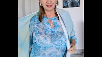 Preview 1 of Double Porn Black - Sassy,  Classy,  and Blue: Busty Granny MariaOld in Seduction Action