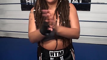 Preview 1 of Xxx Video 20015 - Male vs Female Mixed Boxing Spar Fiesty Feminista