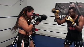 Preview 4 of Xxx Video 20015 - Male vs Female Mixed Boxing Spar Fiesty Feminista